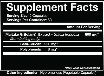 Oriveda Grifolan has the highest specifications and is in line with the clinical research