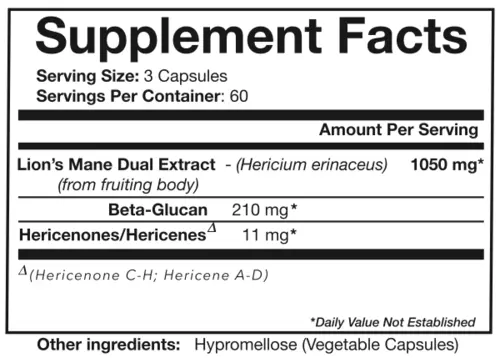 Oriveda UTAMA is the only Lion's Mane extract optimized for hericenones